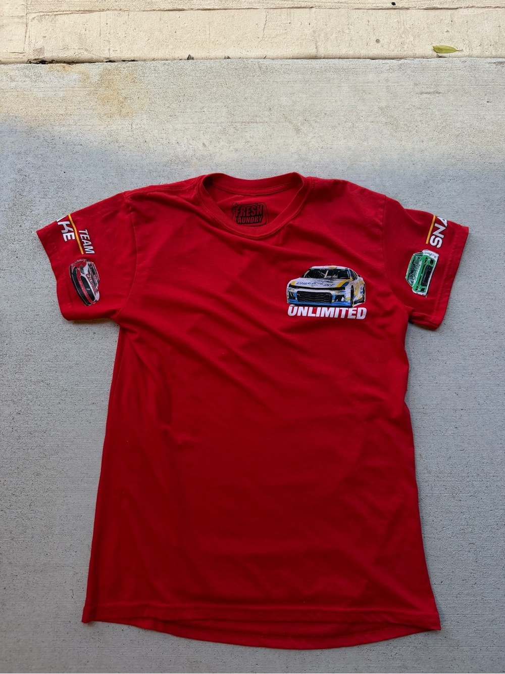 Red men ' Race Car Tee - Unlimited Graphic